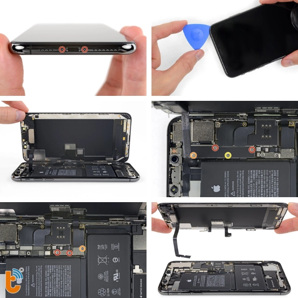 tháo màn hình iphone xs max