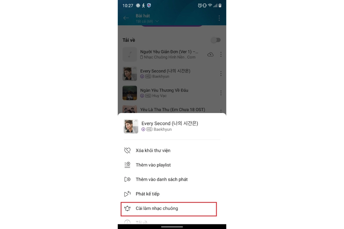 Bước 4 cách cài nhạc chuông điện thoại vsmart từ mp3