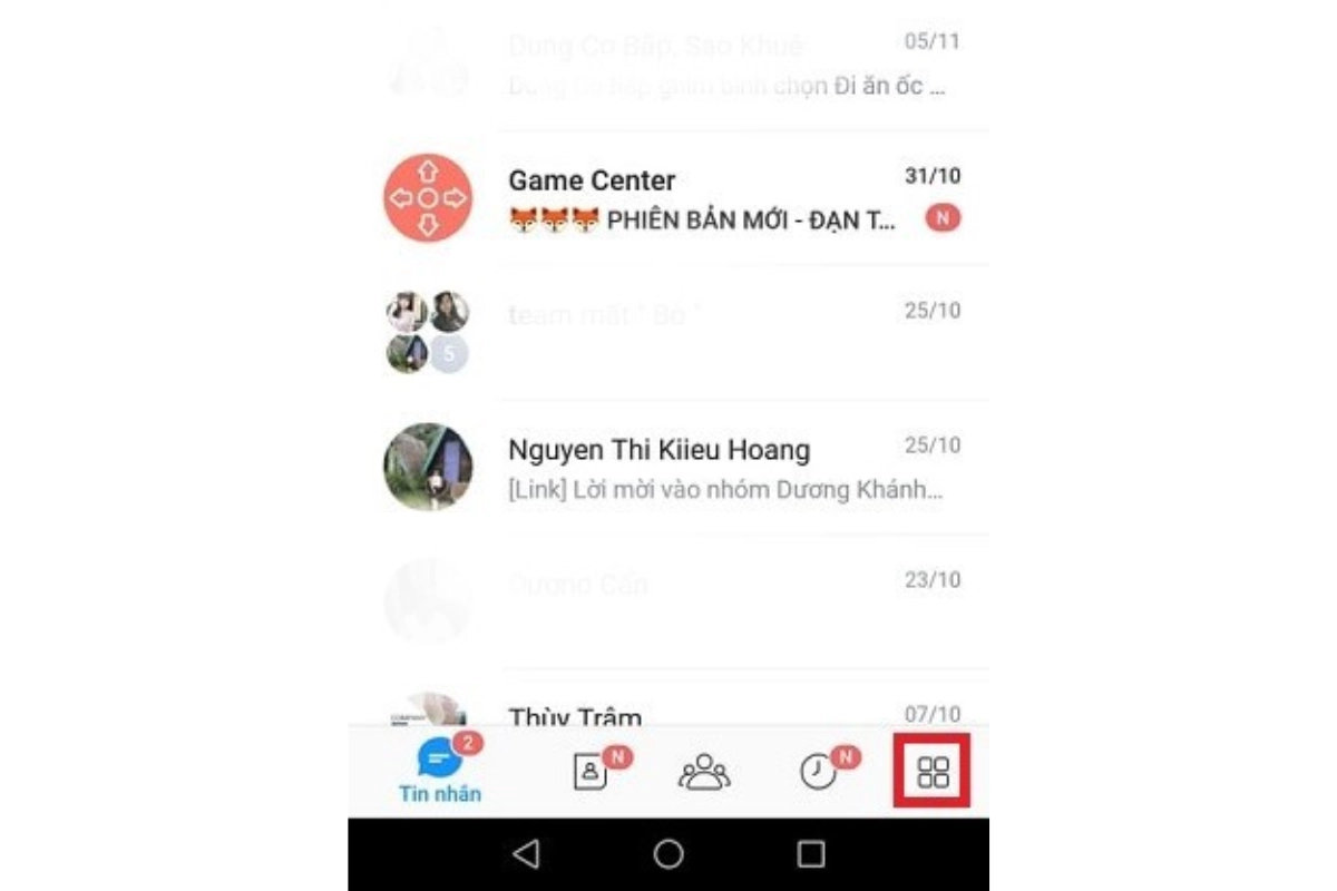 Cách tắt bong bóng chat bước 1