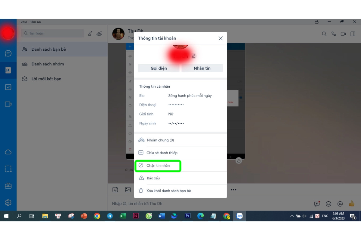 chặn cuộc gọi 14