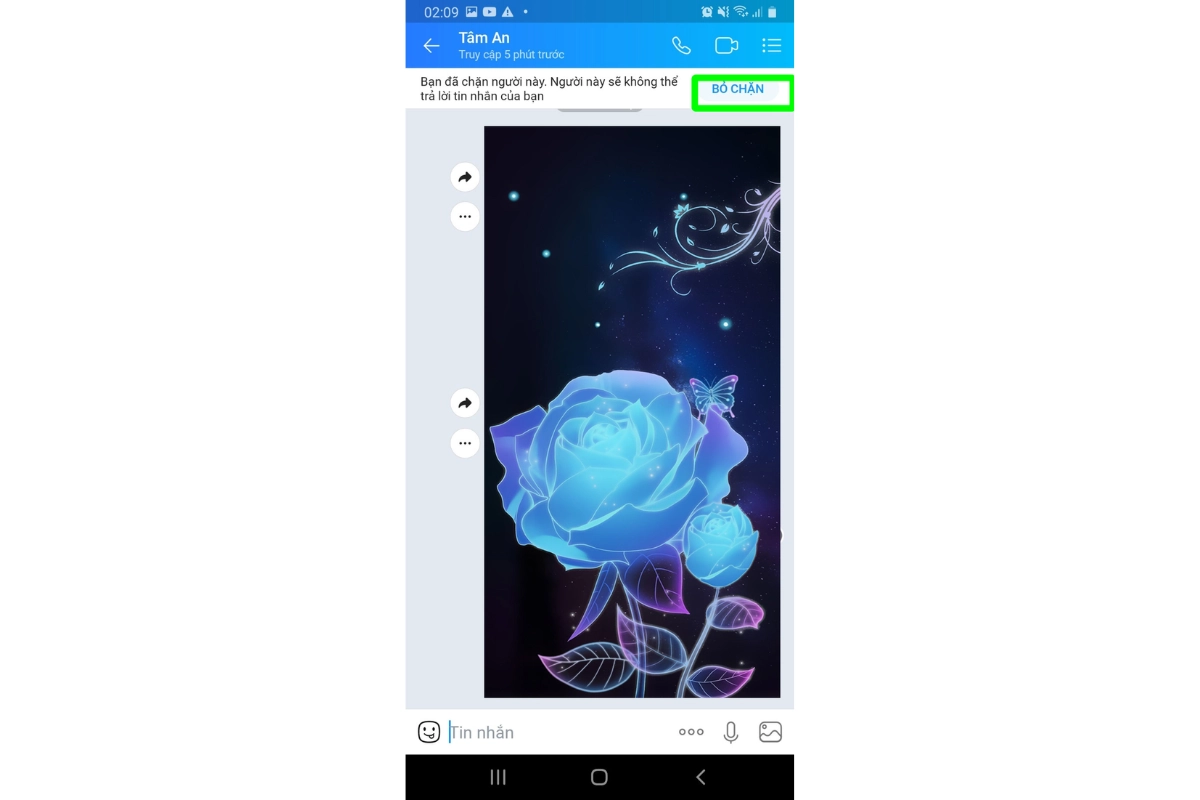 chặn cuộc gọi zalo 16