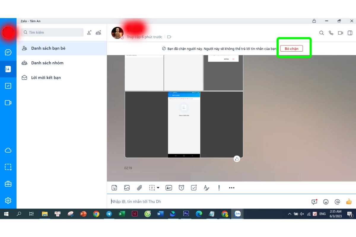 chặn cuộc gọi zalo 24