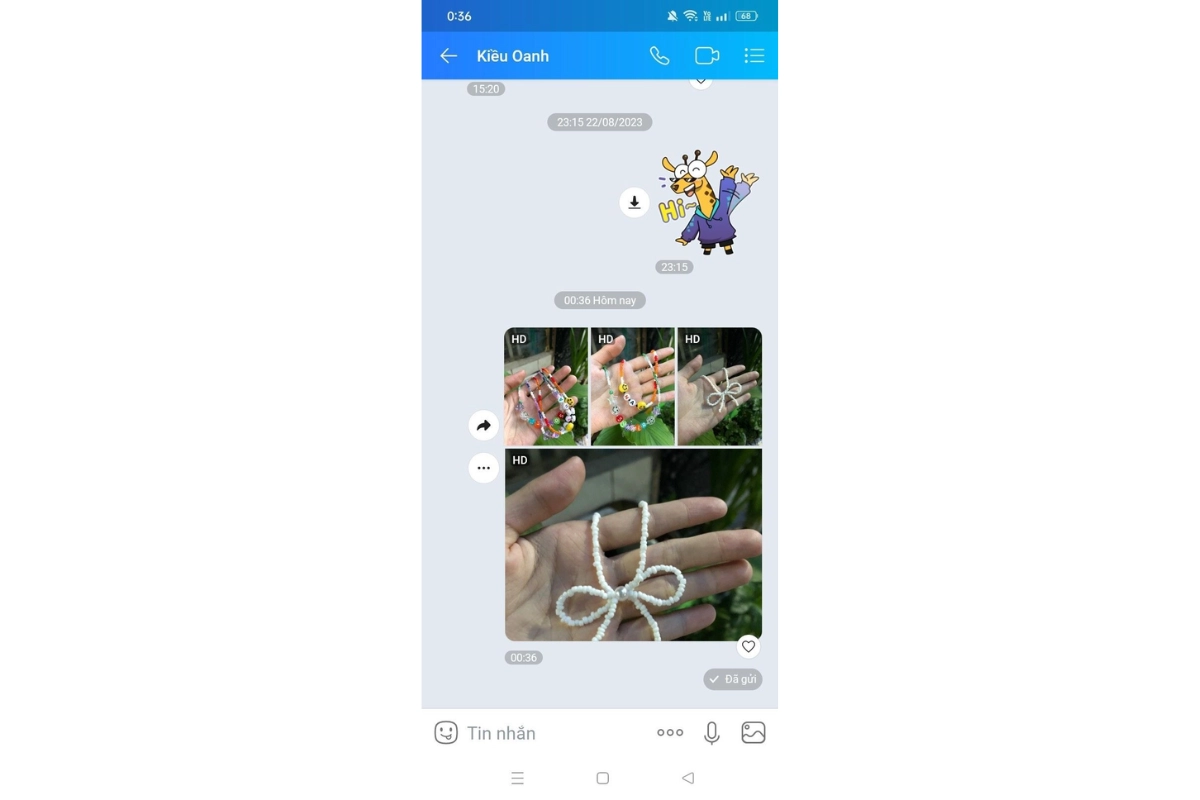 gửi ảnh qua zalo 8