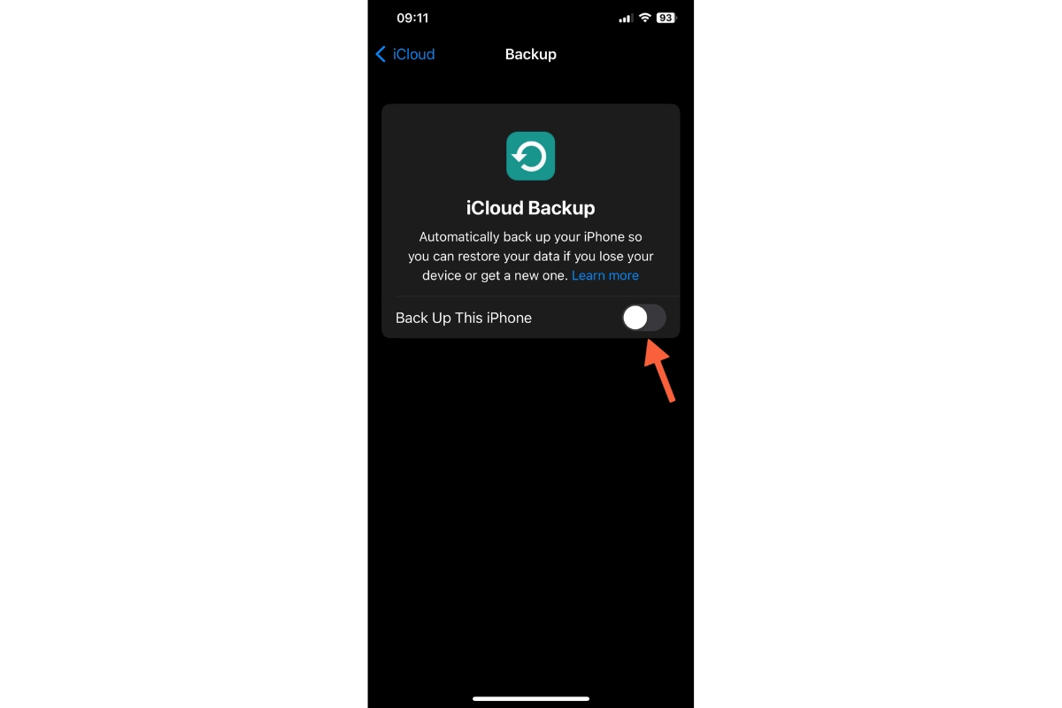 Bước 5 cách hủy sao lưu