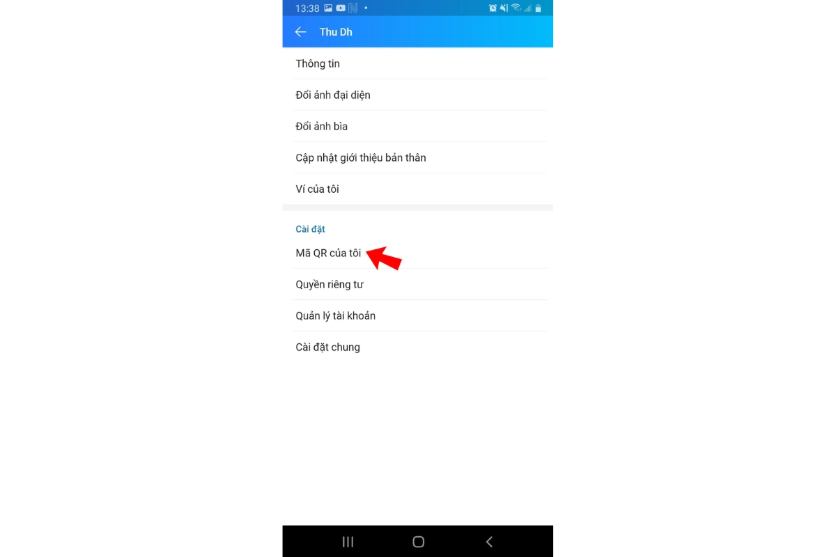 Sao chép link Zalo của mình 2