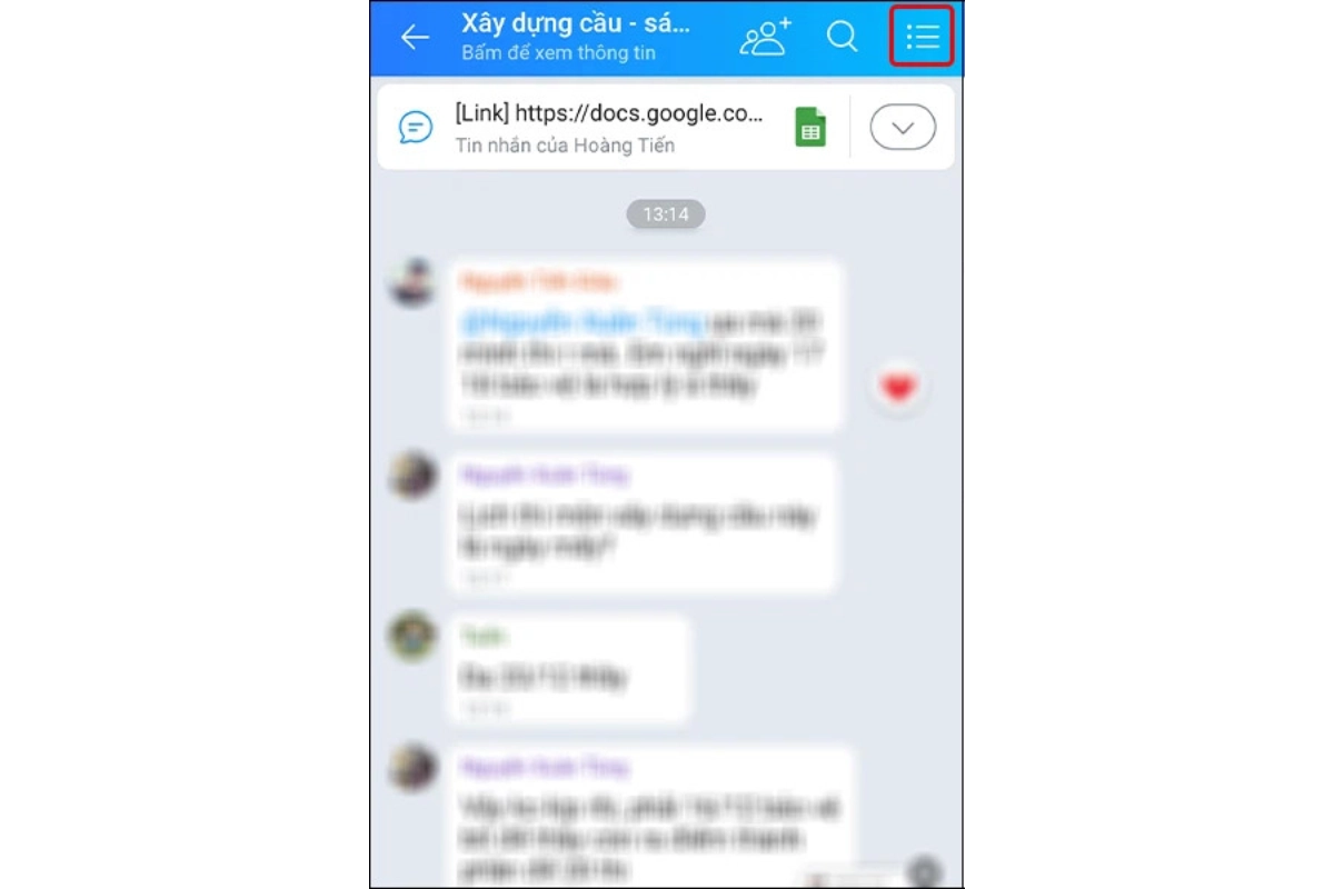 sao chép liên kết Zalo 2