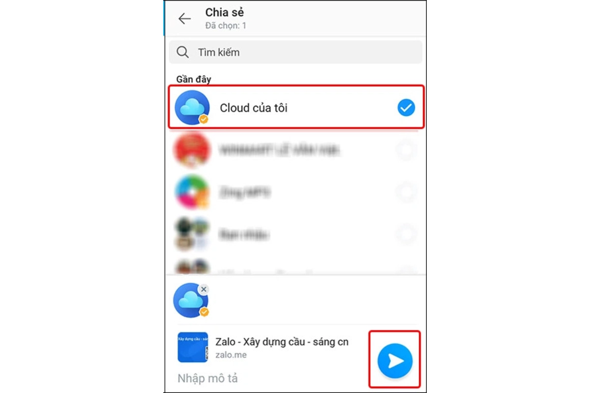 sao chép liên kết Zalo 5