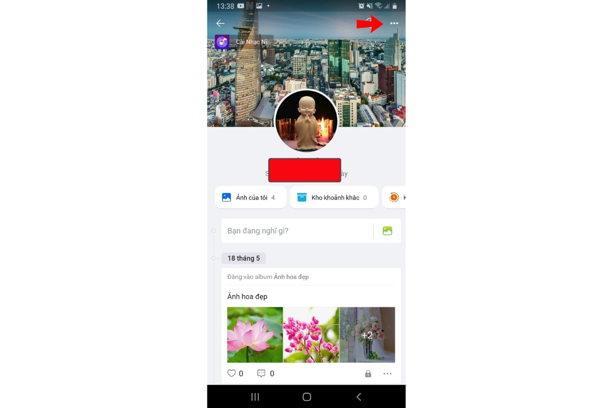 Sao chép link Zalo của mình 1