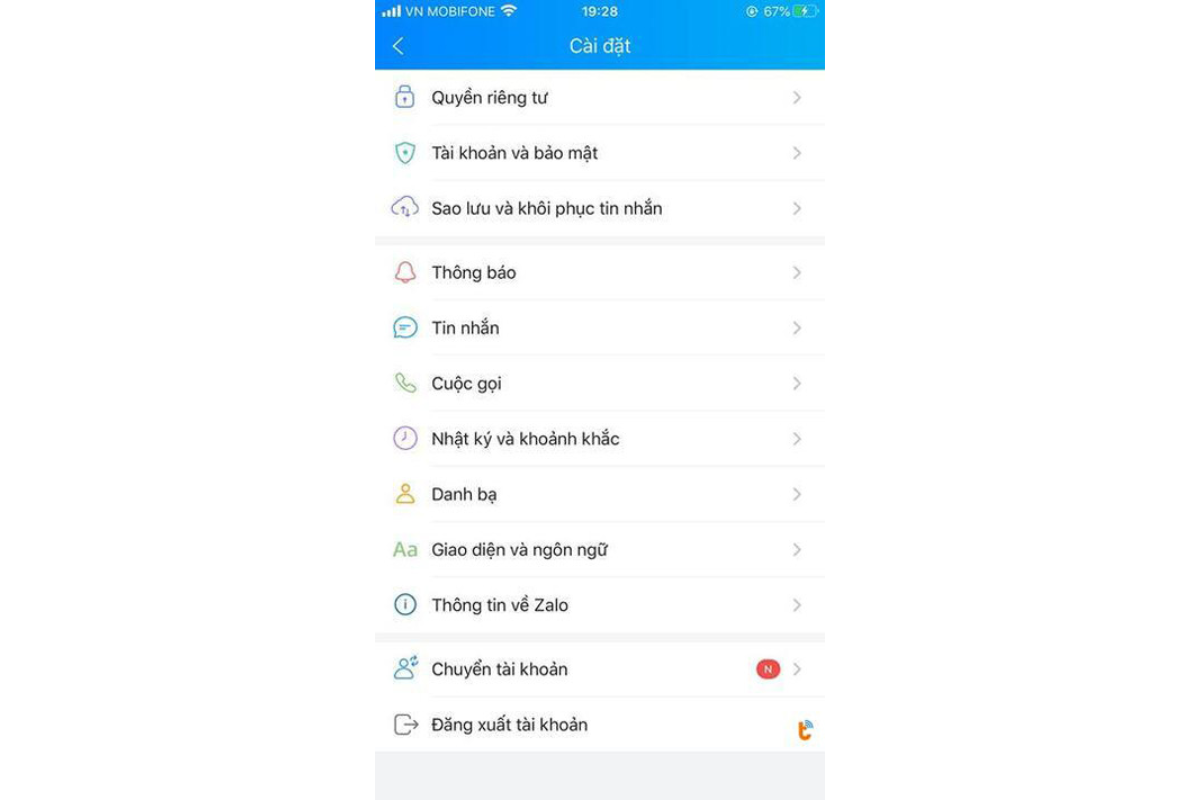 Xóa danh bạ zalo 8