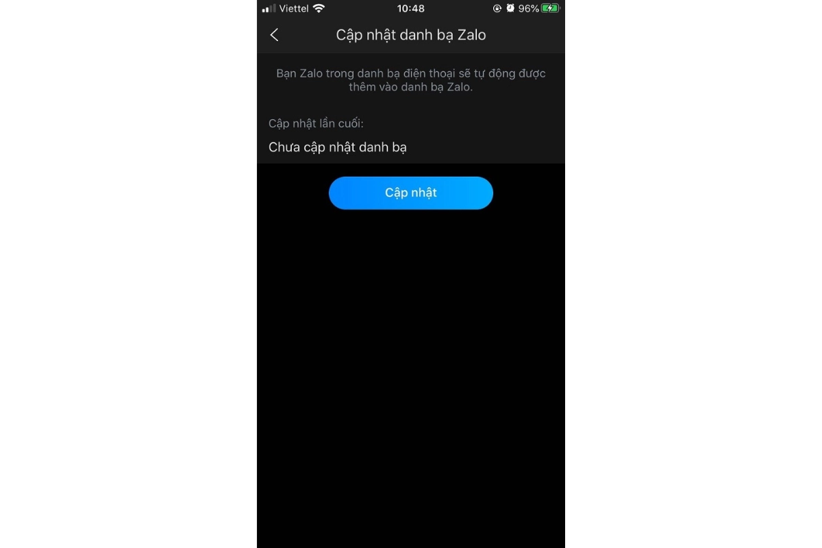 Chuyển danh bạ từ zalo sang đt 2