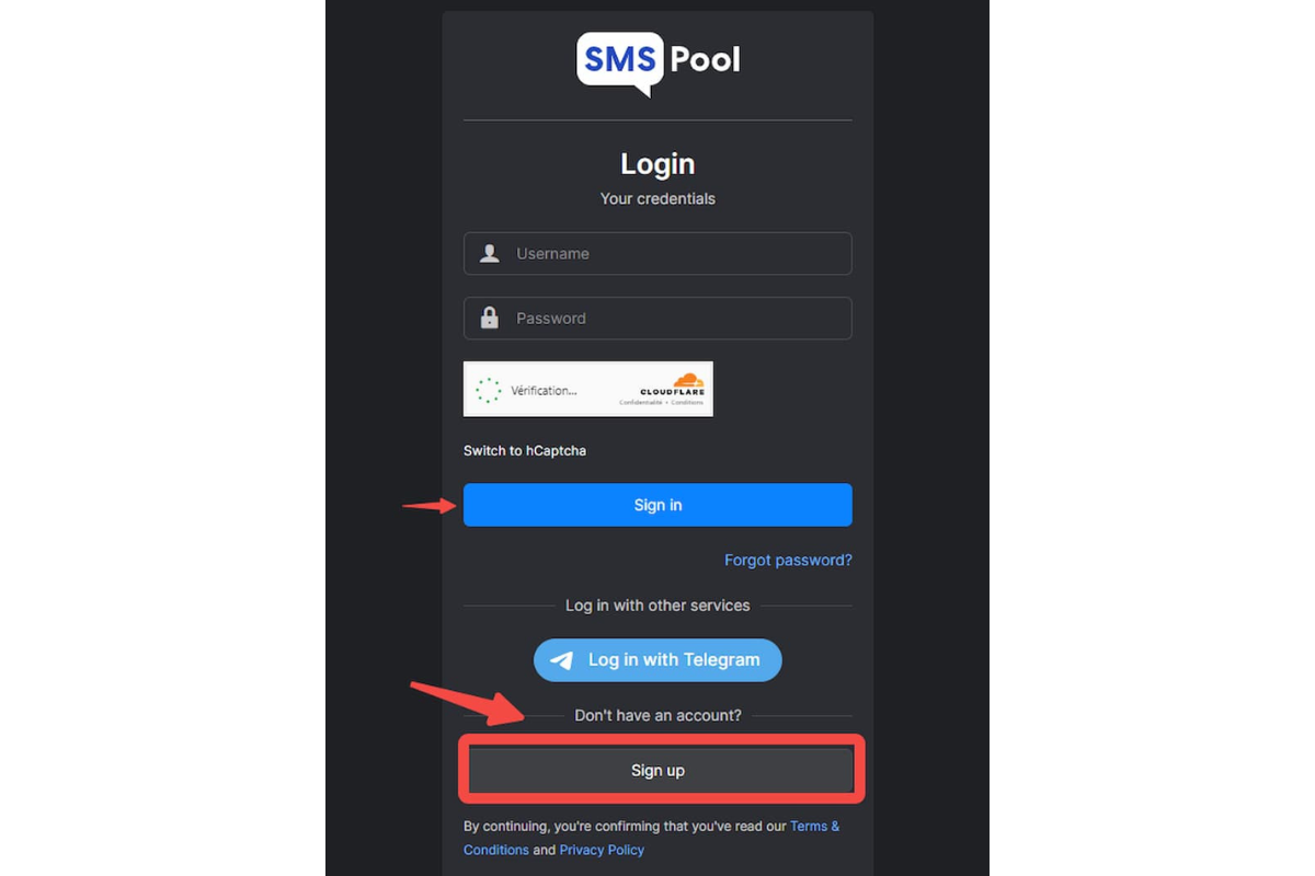 đăng ký tài khoản Zalo không cần số điện thoại bằng SMSPool 1