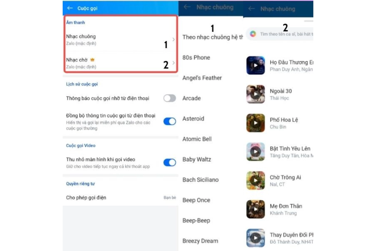 đổi nhạc chuông 4