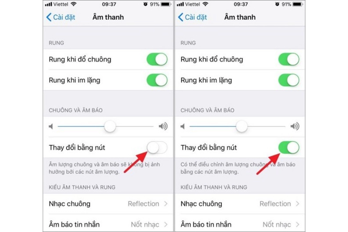 đổi nhạc chuông 6