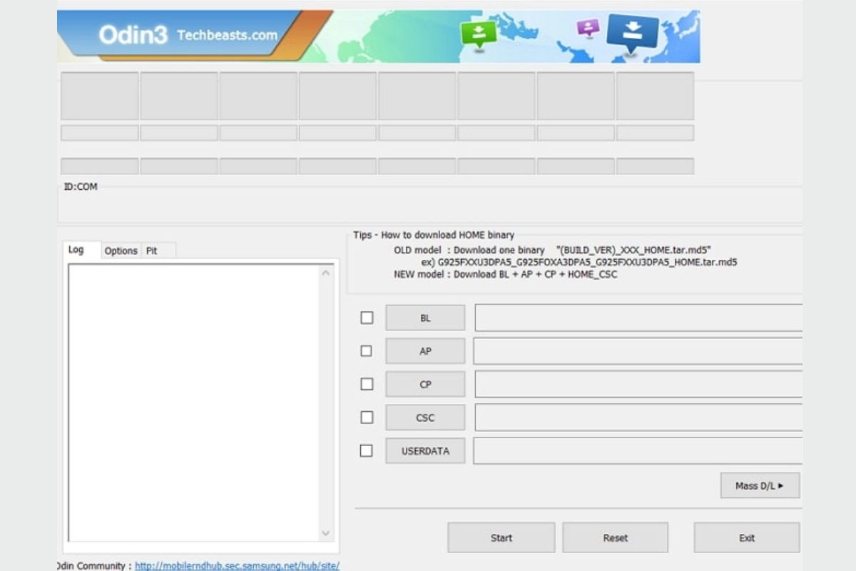 flash rom samsung bằng phần mềm odin
