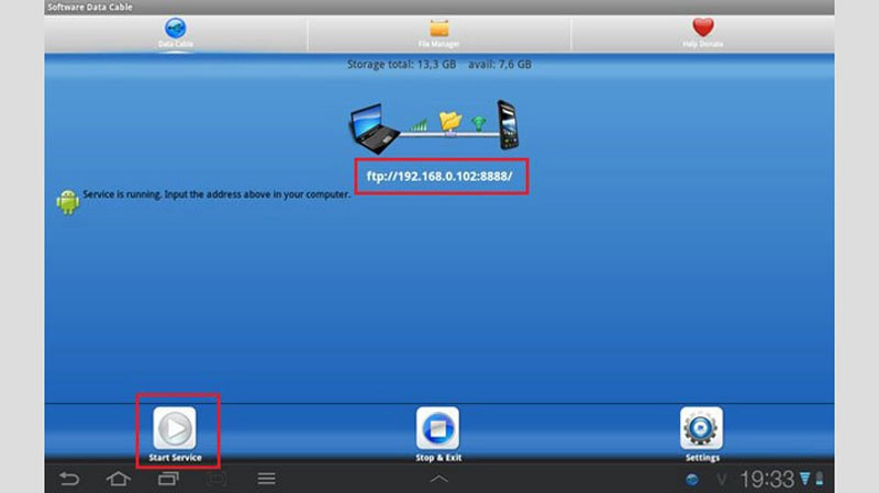 kết nối android với máy tính qua wifi
