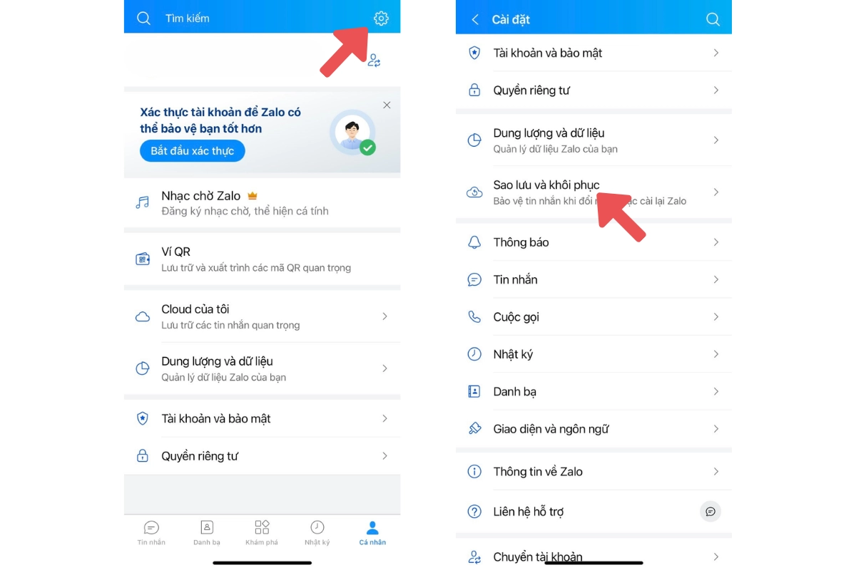 khôi phục tin nhắn zalo 2