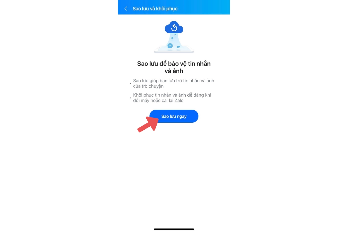 khôi phục tin nhắn zalo 3
