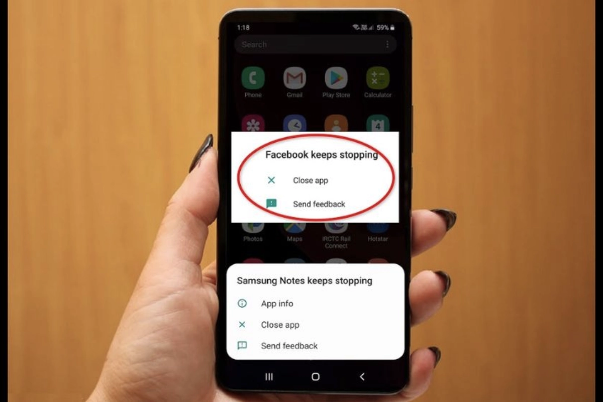 Lỗi tự thoát ứng dụng trên android