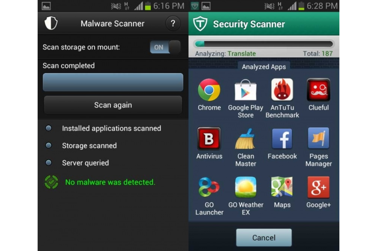 Phần mềm bảo vệ điện thoại Android Security Scanner