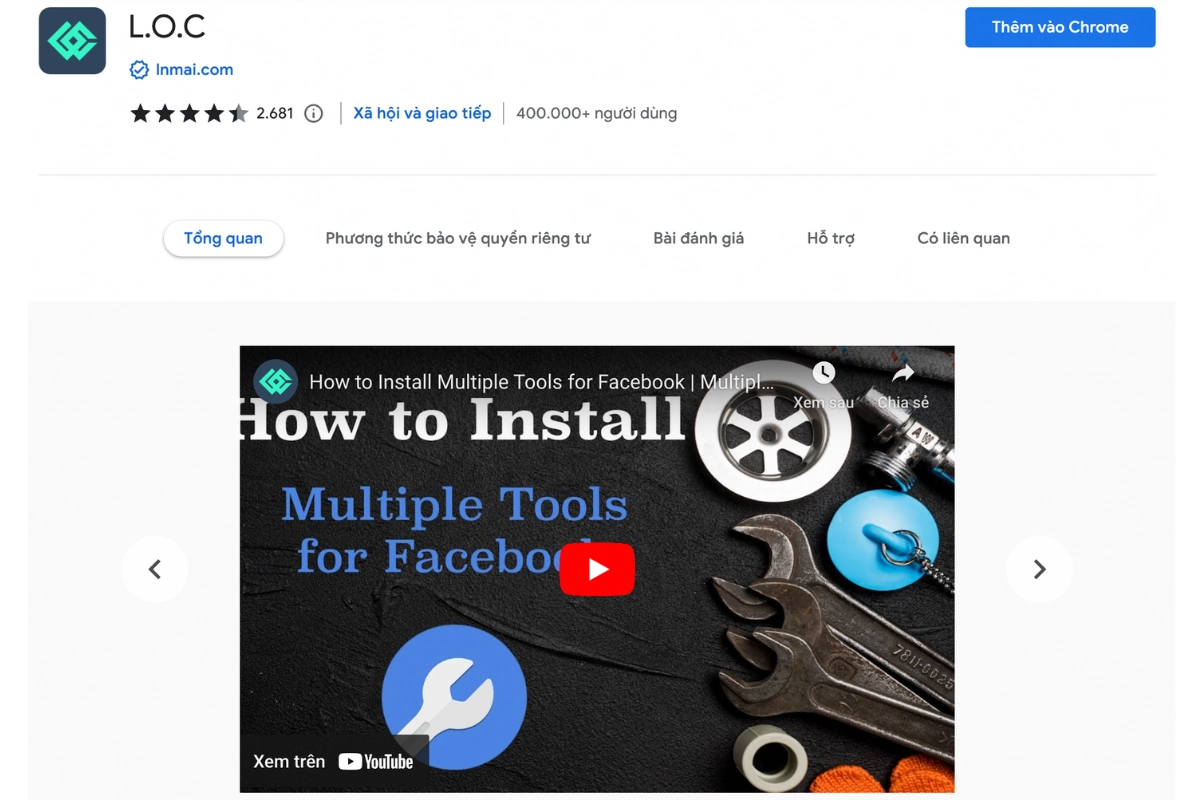 Thêm vào tiện ích
