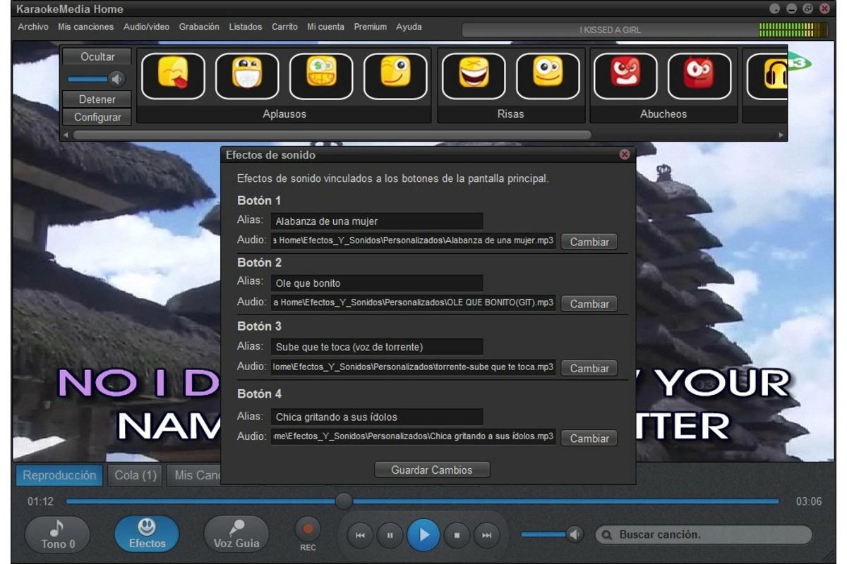 Web karaoke KaraokeMedia Home