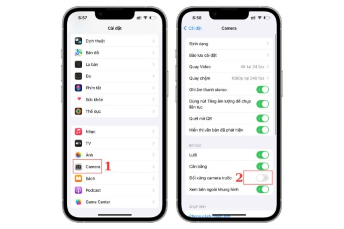 camera bị ngược hình 3