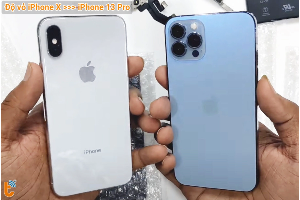 độ vỏ ipX lên 13 pro 4