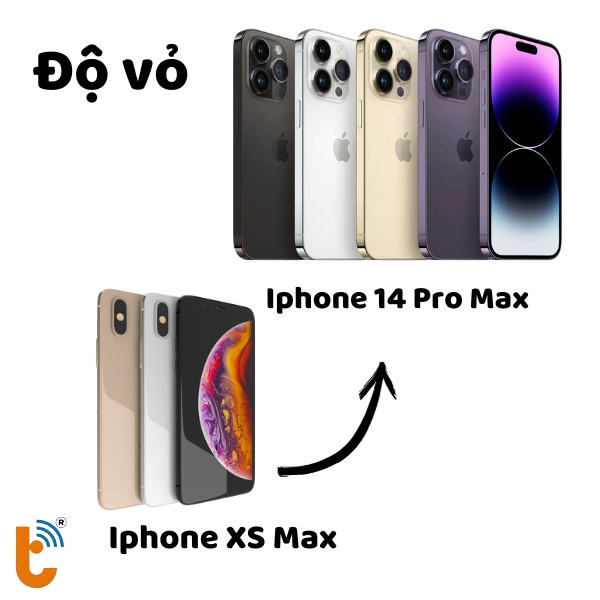 Độ vỏ iPhone Xs Max lên 14 Pro Max