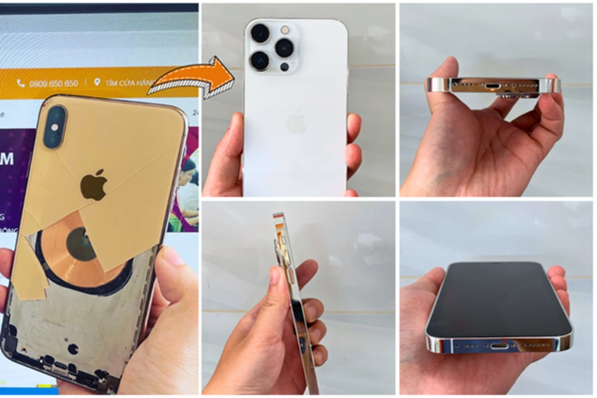 Độ vỏ iPhone XS Max lên 14 Pro Max