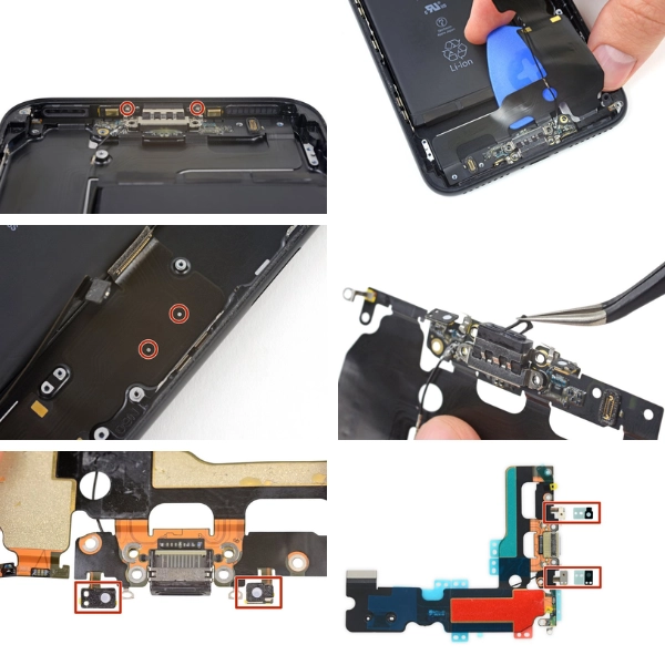 Quy trình thay chân sạc IP7 Plus