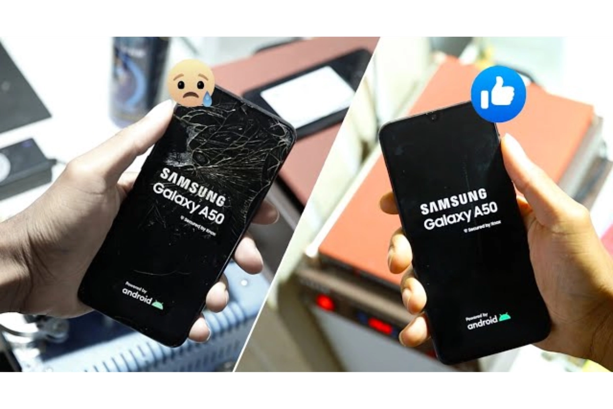 Mặt kính Samsung A50 bị vỡ