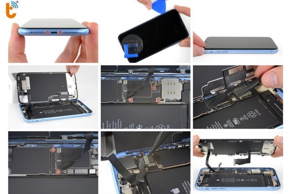 Tháo màn hình iP Xr