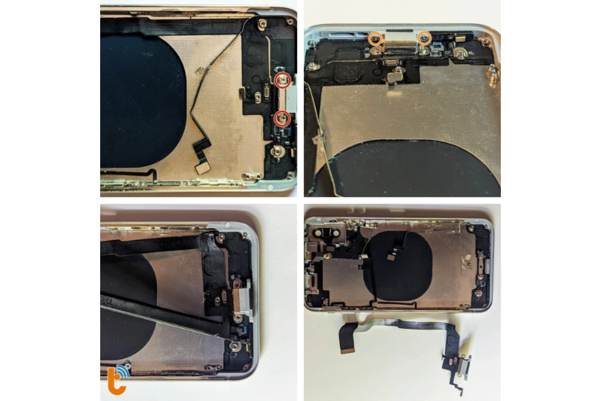 thay chân sạc ipX 2