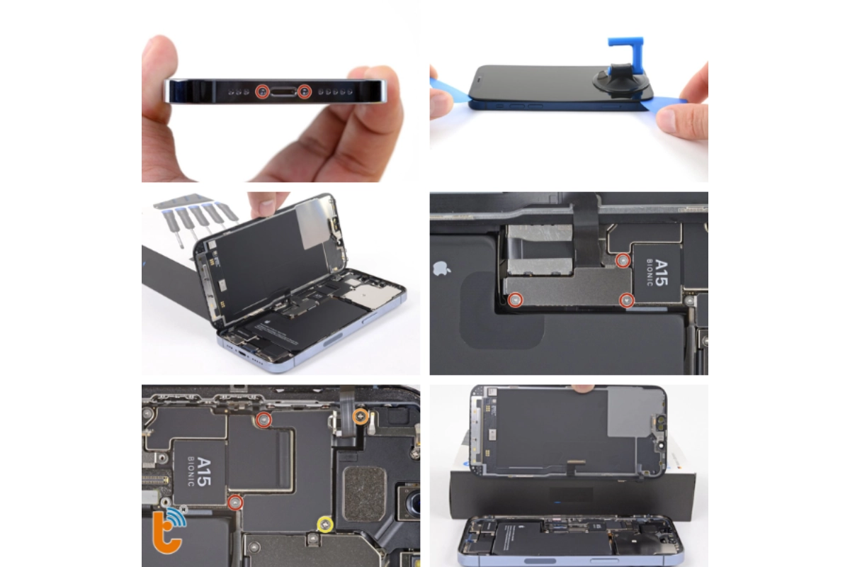 thay dây nút nguồn ip 13 pro 1