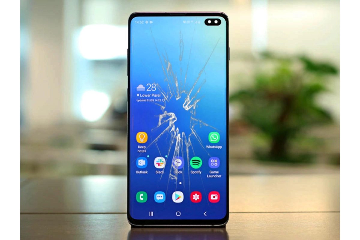Mặt kính Samsung S10 bị vỡ