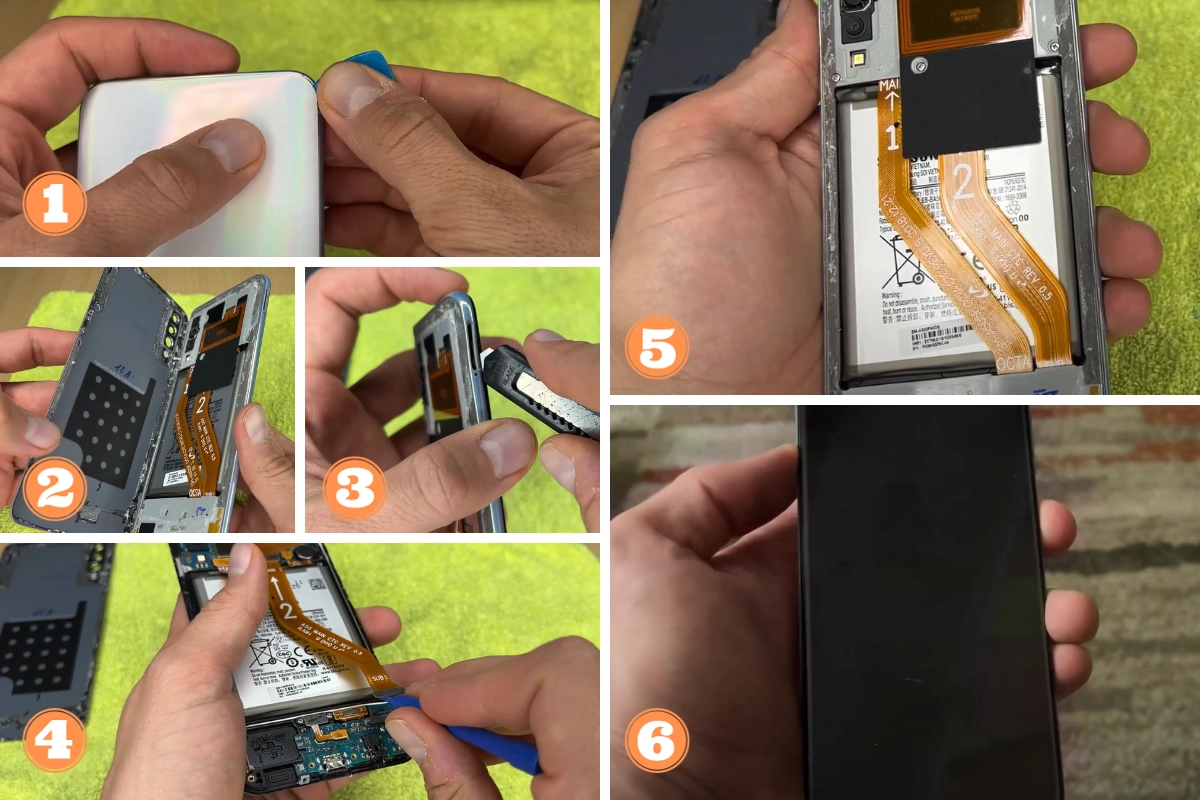 Quy trình thay pin samsung A50