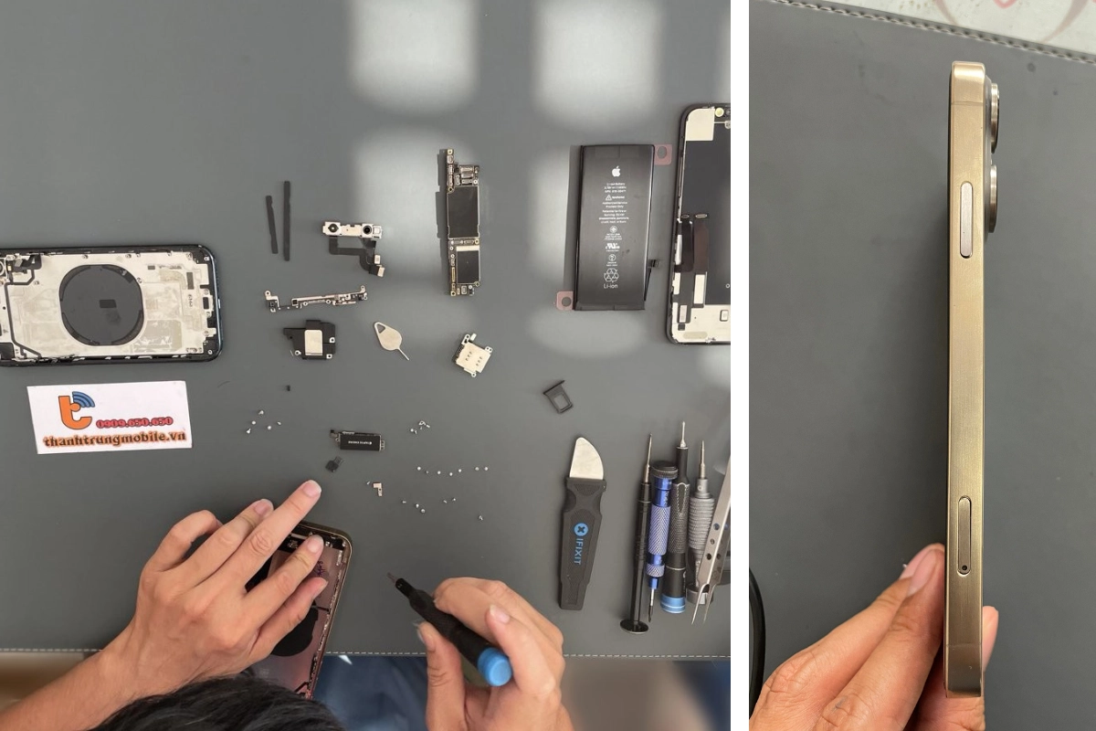 Độ vỏ iPhone XS lên 15 Pro Max