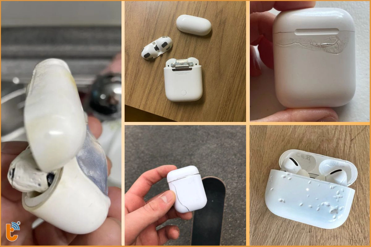 Các trường hợp cần thay vỏ hộp sạc Airpods - thay vỏ dock sạc Airpods