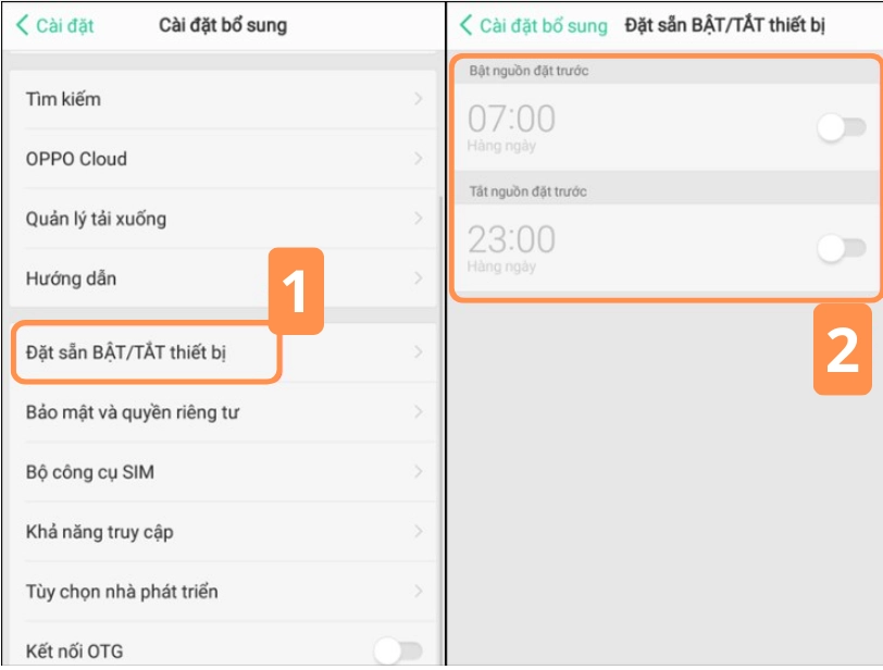 Cách tắt nguồn oppo