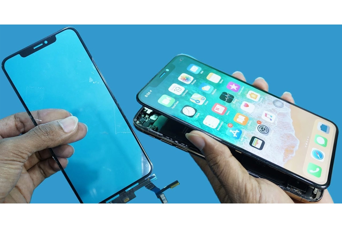 Quy trình ép thay cảm ứng iPhone Xs max