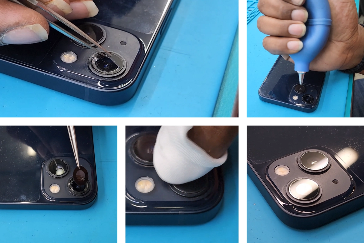 Quy trình thay kính camera iPhone 13