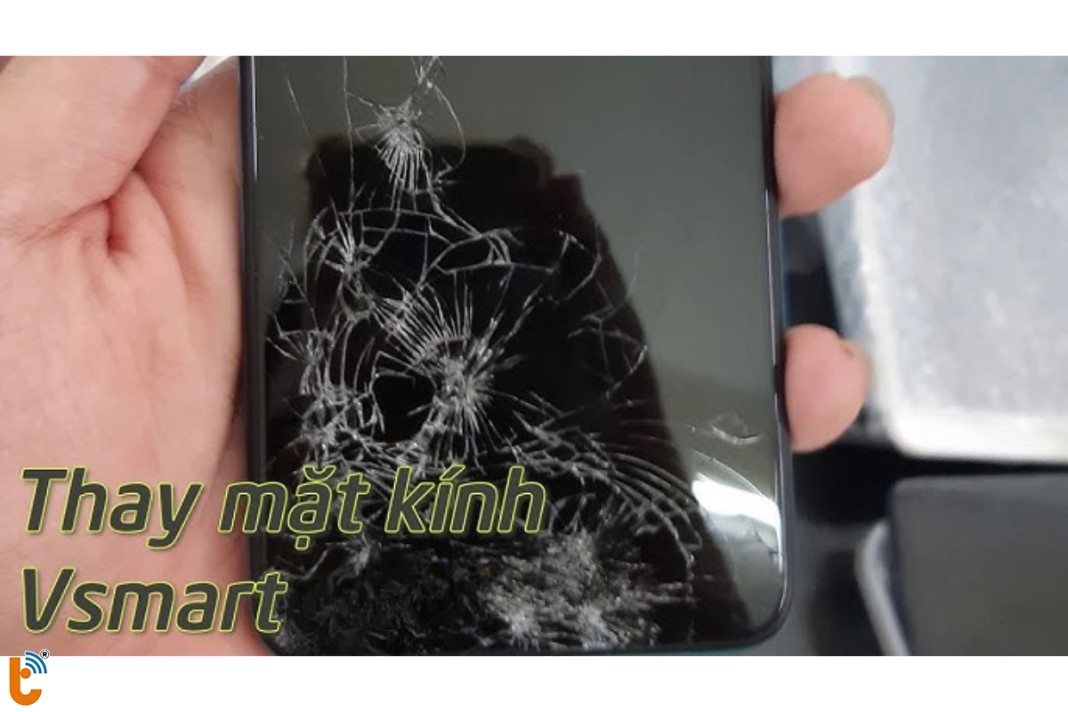 Ép kính VSmart khi mặt kính bị nứt vỡ