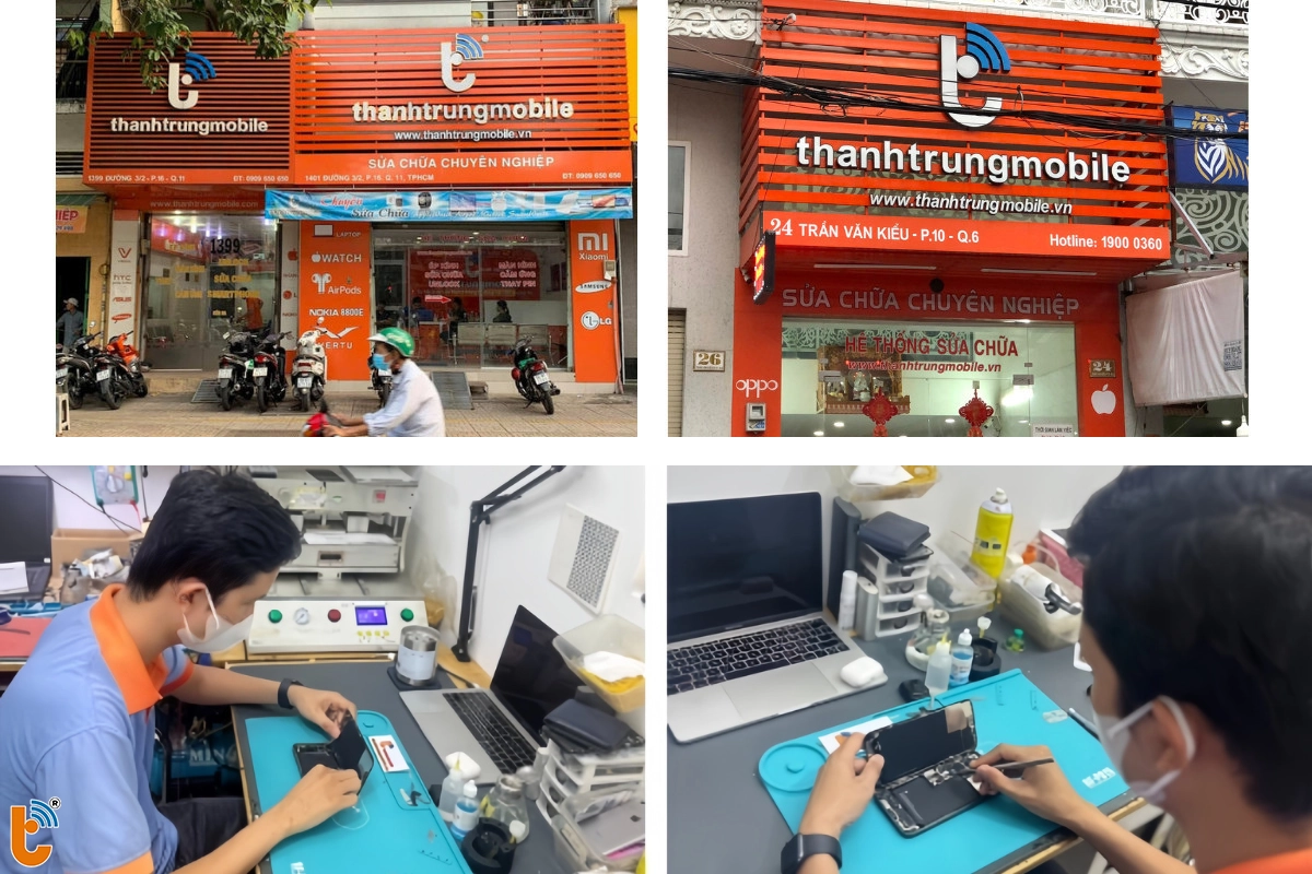 Hệ thống cửa hàng rộng khắp HCM để bạn lựa chọn khi muốn sửa điện thoại VSmart