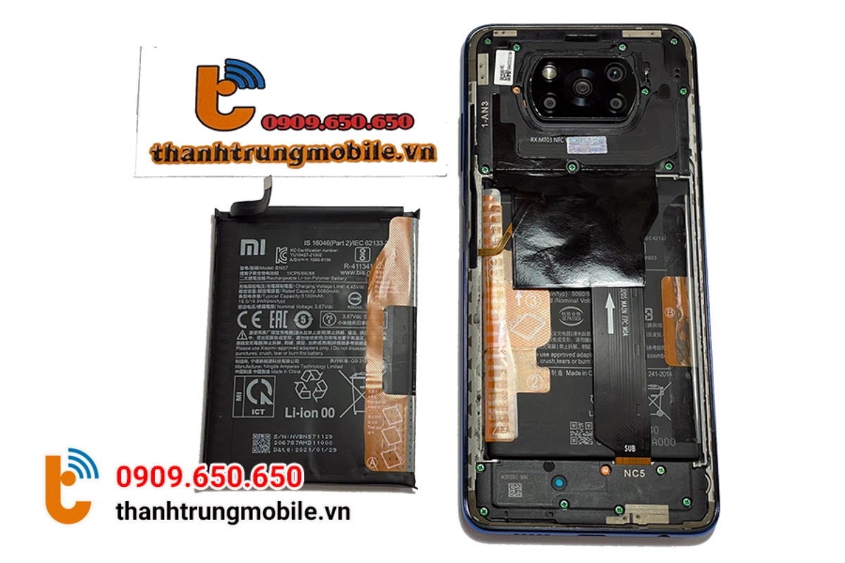 Thay pin Xiaomi dung lượng cao tại Thành Trung Mobile
