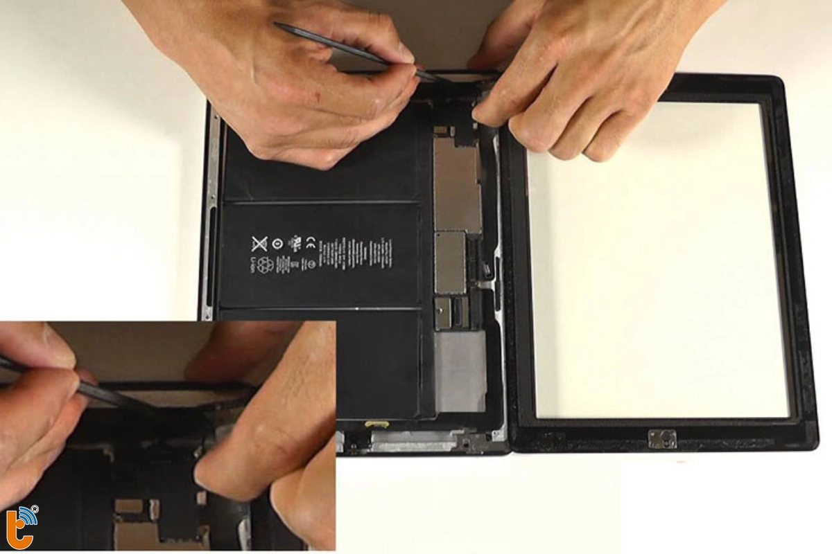 iPad Air 1 có màn hình và mặt kính cảm ứng được thiết kế rời