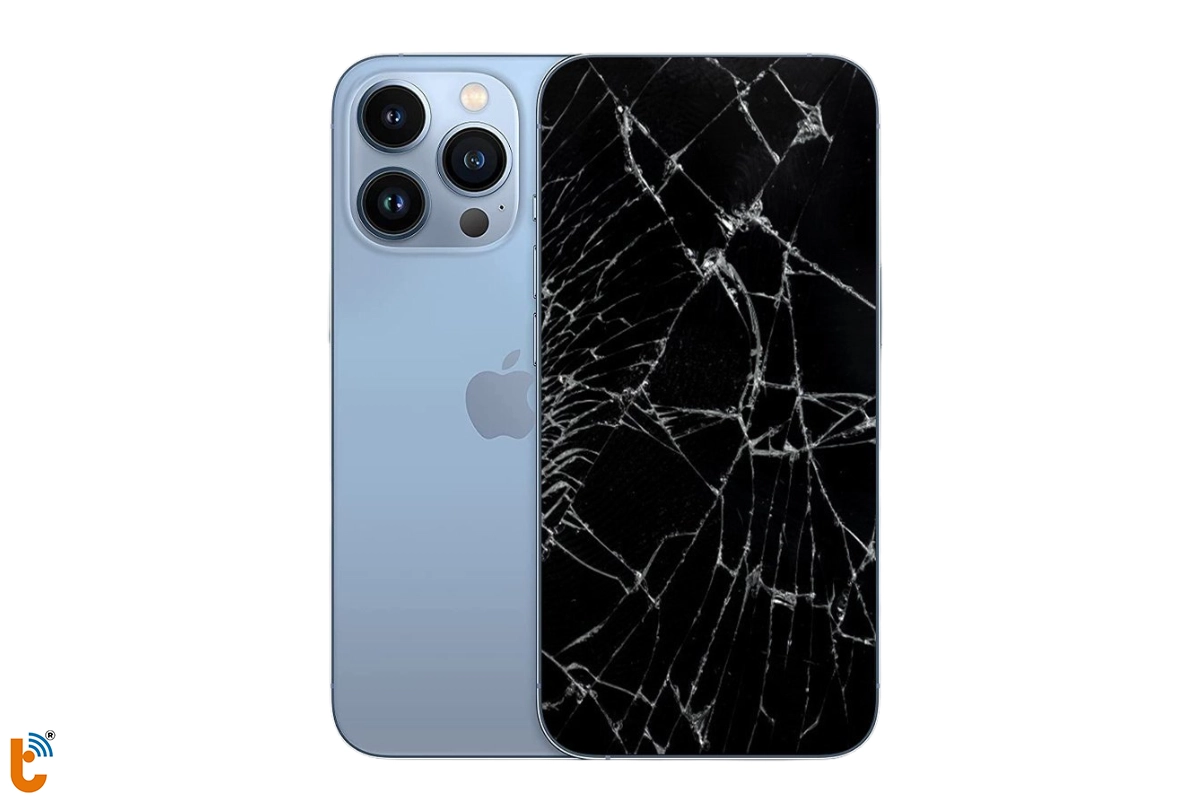 Mặt kính hỏng nặng sẽ gây ảnh hưởng đến mặt cảm ứng