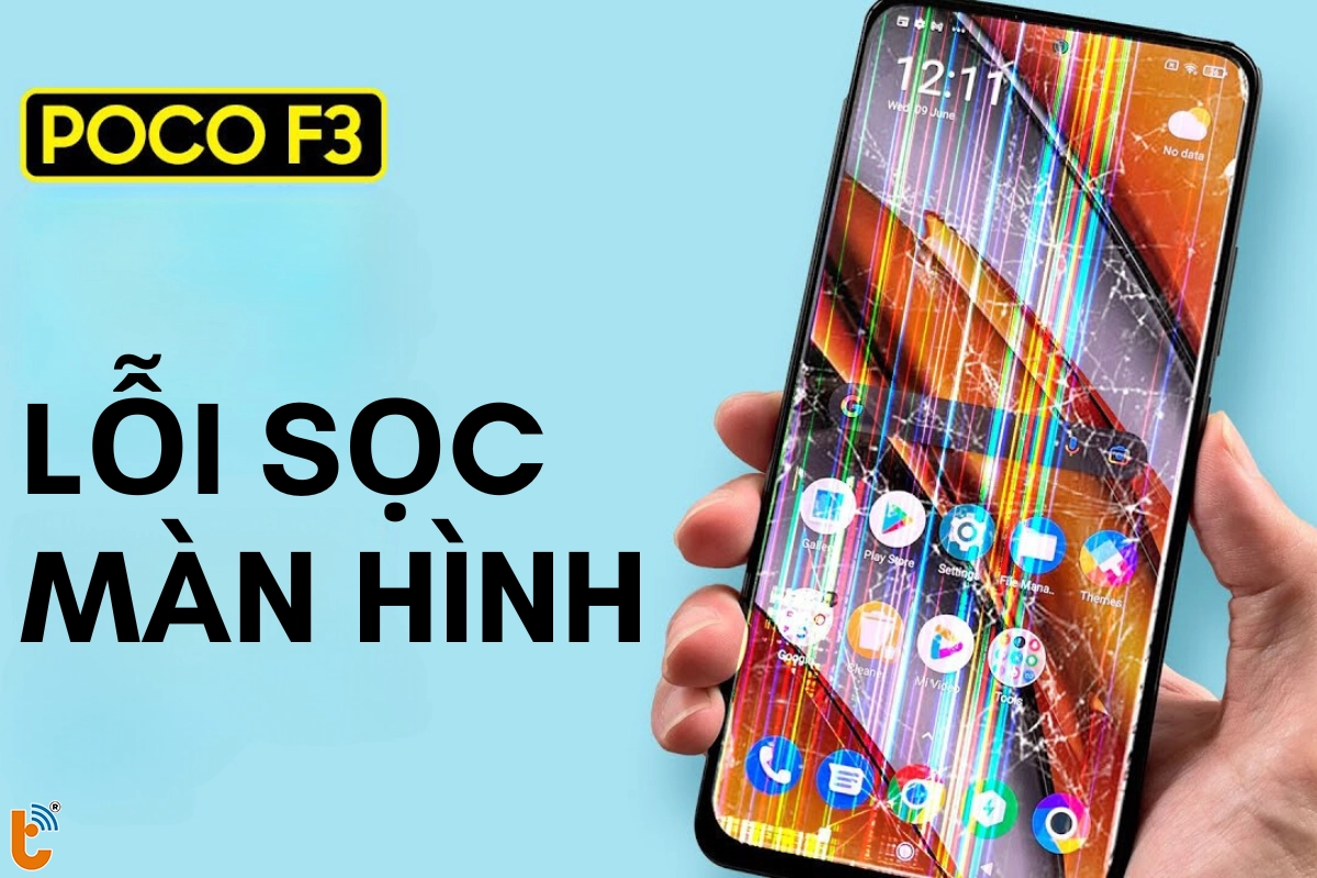 Màn hình Poco F3 bị sọc màn hình gây khó chịu cho người dùng