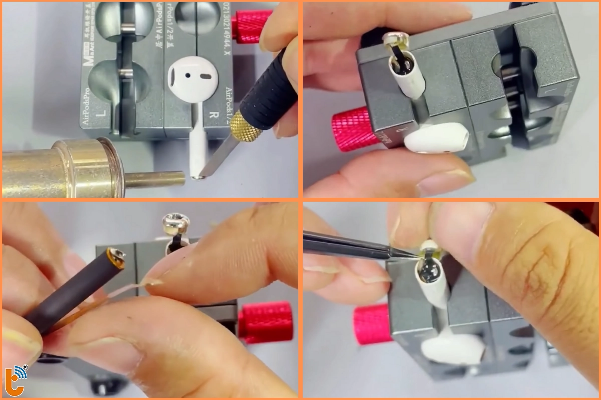 Quy trình thay pin Air Pod minh bạch - an toàn