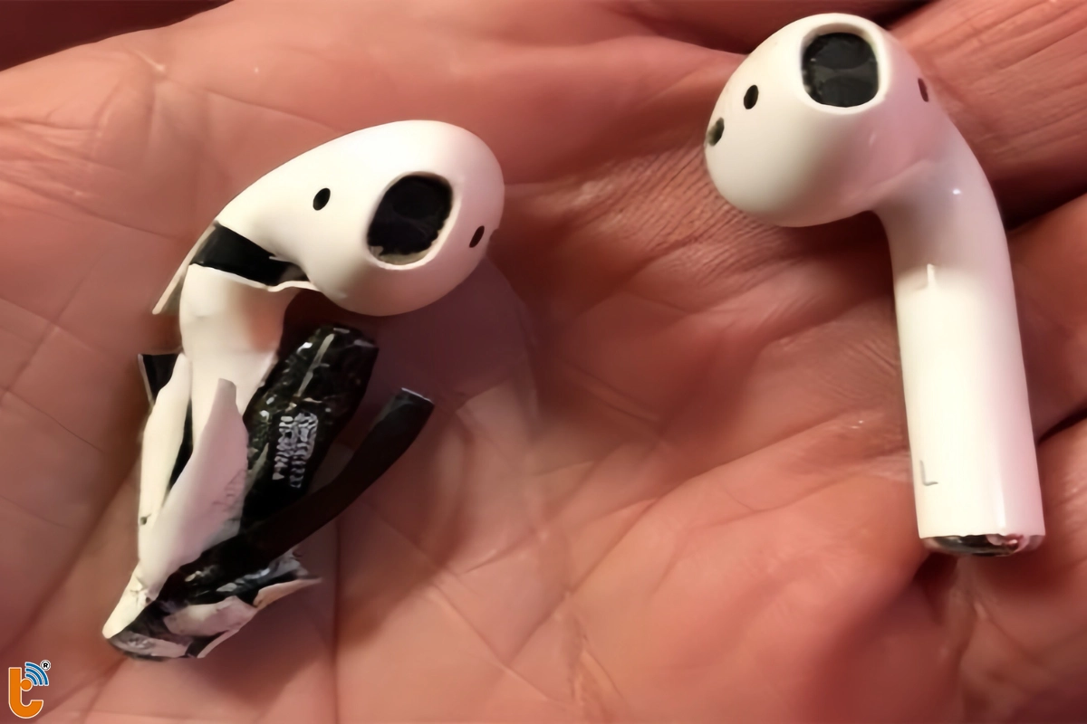 Pin Air Pod bị hỏng nặng có thể dẫn tới cháy nổ
