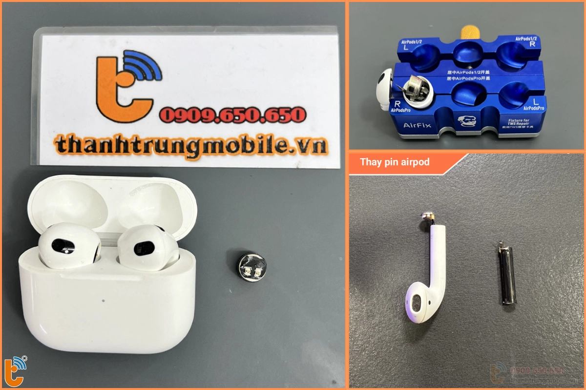 Kiểm tra tổng quát pin Airpods